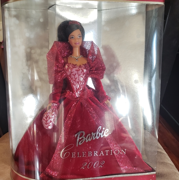 Rare 2002 African American holiday barbie